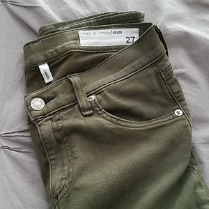 Rag & Bone 🖤 skinny 🖤 27" 🖤 Army green